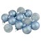 Northlight Snowflake and Striped Glass Christmas Ball Ornaments - 1.75" (45mm) - Ice Blue - 12ct